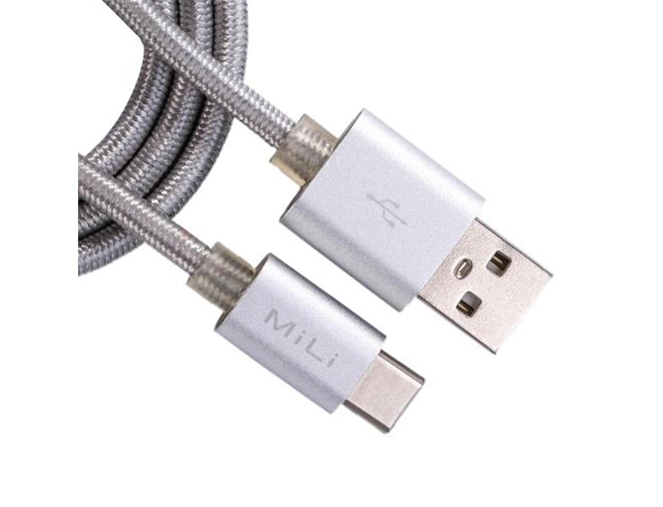 MiLi HX-T28 USB-C Cable (1M) Silver | Laptop & Gaming | Mobile & Laptop Accessories