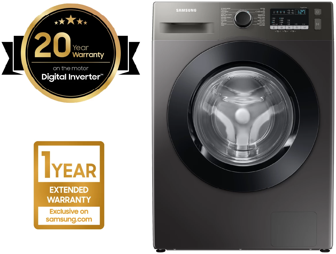 Front load | WW70T4020CX1AS | 7k | EcoBubble |  Platinum Silver | Front Load | Samsung | Samsung Washing Machine